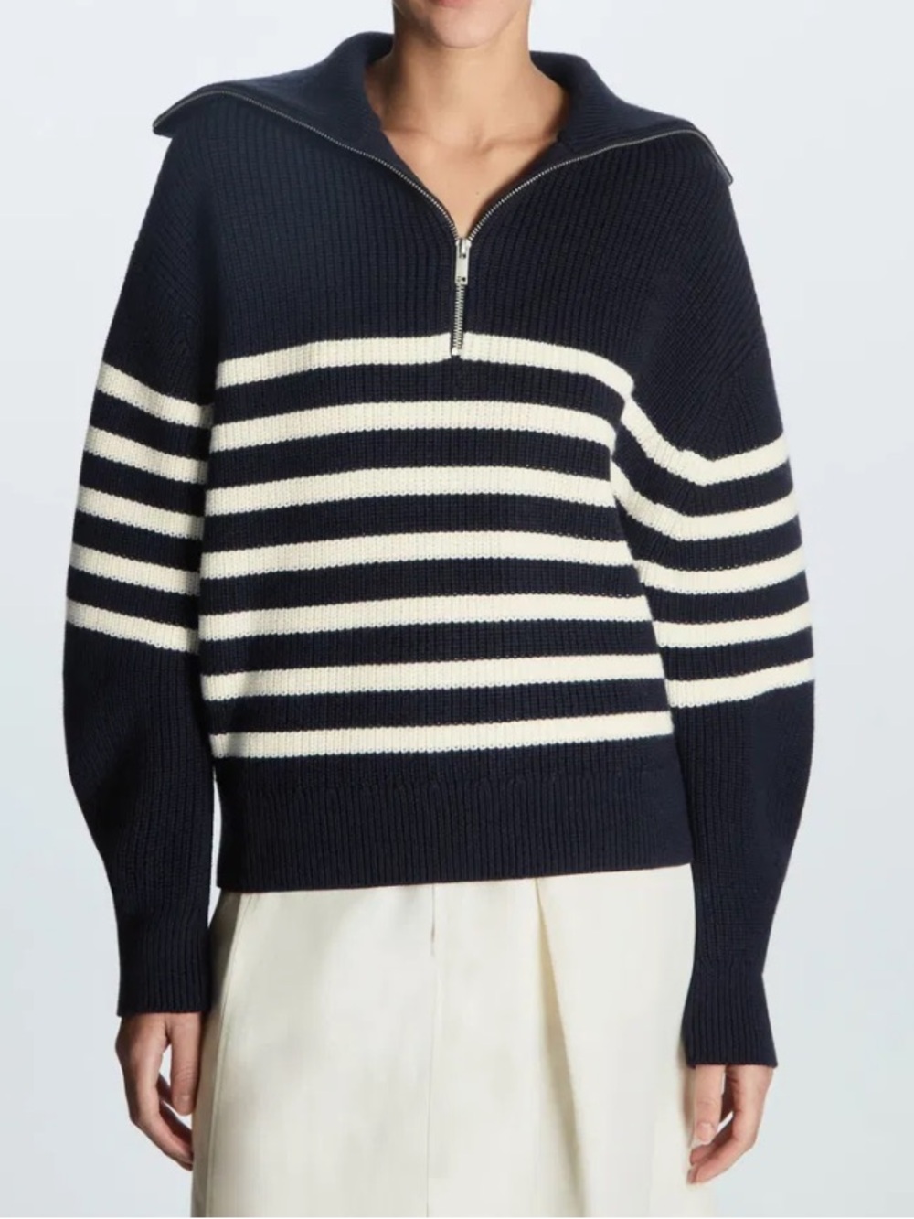 COS Half-Zip Knit jumper Sweater